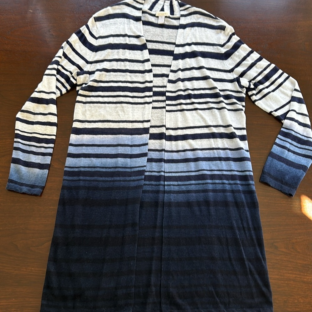 Chico’s cardigan linen open front sweater